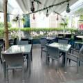 The Tipsy Den - CHIJMES | Product Seen: [Maldives Outdoor Armchair & Dayboro Outdoor Dining Table - Sq800 (Espresso Brown)]
